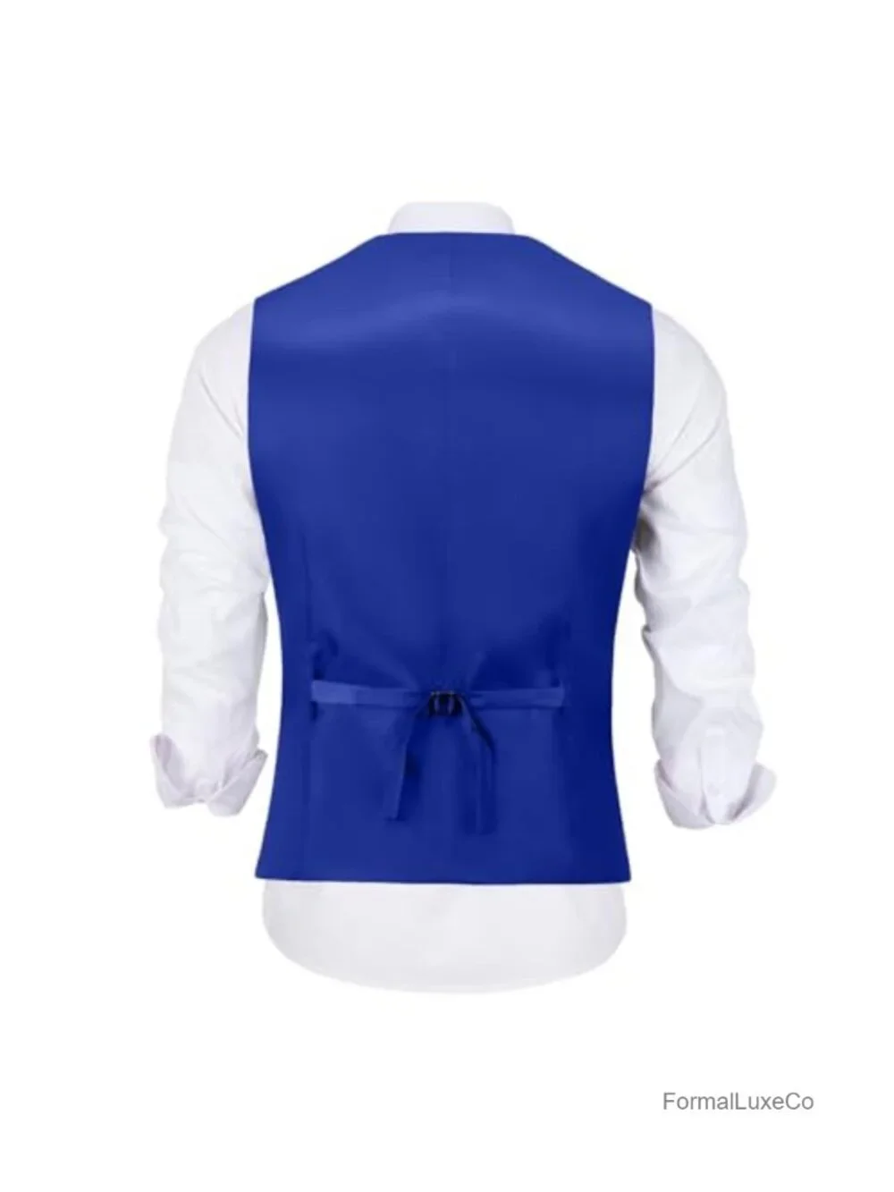Men's Slim Fit 2-Piece Suit Vest & Pants Set with Tie, Tuxedo Vest for Wedding